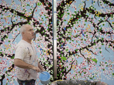 Cerisiers en fleurs, l'exposition de Damien Hirst à la Fondation Cartier