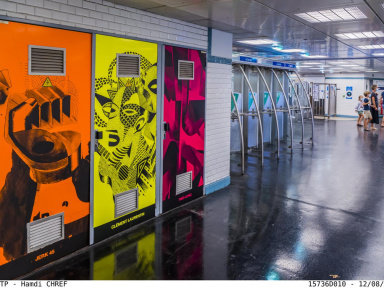 La RATP invite le collectif 9e Concept pour une œuvre street-art aux Invalides