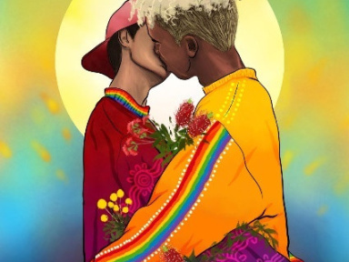 Exposition Blak Rainbow de Dylan Mooney à l'Ambassade d'Australie