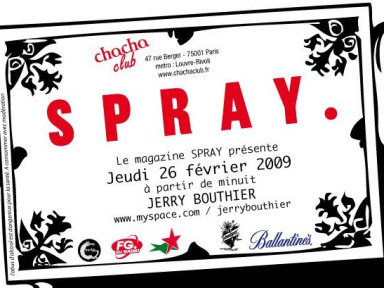Soirée, Spray, Paris, Chacha, Jerry Bouthier