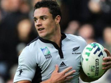 Le rugbyman Carter au Camp des Loges