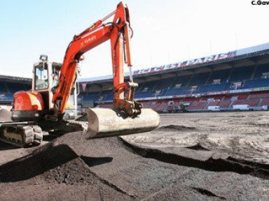 La pelouse du parc remise à neuf