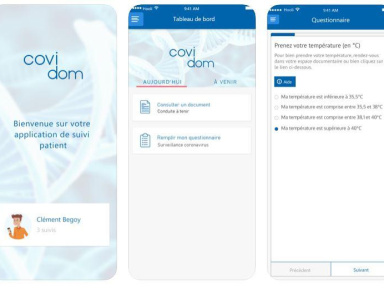 Covidom, une application de suivi pour les malades du coronavirus