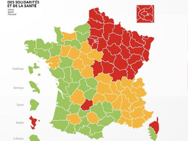 Carte de France du déconfinement par département le 30 avril 2020