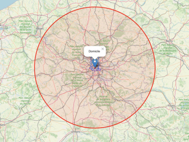 Déconfinement : comment calculer la zone de 100km à vol d'oiseau autorisés à partir de mon domicile