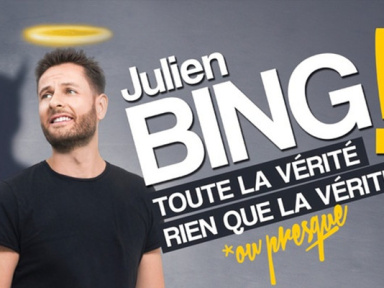 Julien Bing présente son spectacle 'Toute la Vérité Rien que la Vérité ou Presque' au Palais des Glaces - Salle 2, Paris