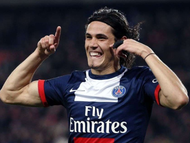 Edinson Cavani, attaquant du PSG et ancien joueur du Napoli 