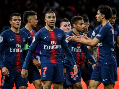 PSG-Strasbourg au Parc des Princes en Ligue 1 