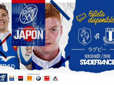 Coupe du Monde de Rugby 2019 : match test France-Italie au Stade de France 