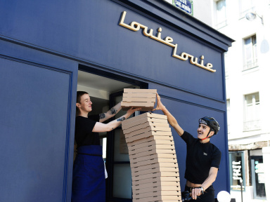 La pizzeria Louie Louie propose son propre système de livraison indépendante