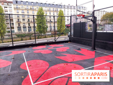 Le playground basket quai de Jemmapes rénové par la NBA et Foot Locker à Paris 