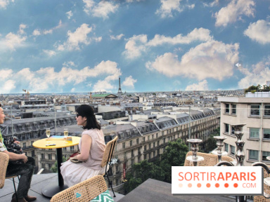 Roland-Garros 2021 sur le toit des Galeries Lafayette Haussmann à Paris