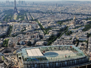 France Allemagne sur le rooftop de la tour Montparnasse, diffusion des matchs de l'Euro 2021