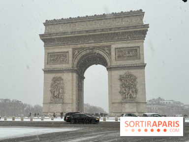 La Neige à Paris - Arc de Triomphe