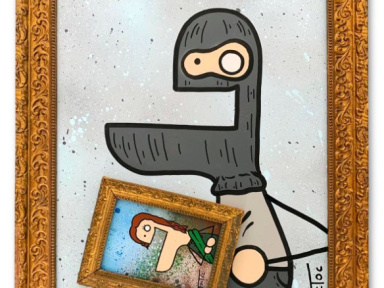 Exposition "Hors Cadre" du street artist TocToc à la Galerie Sakura