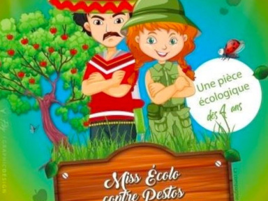 Miss Écolo contre Pestos (le Roi des pesticides) à la Comédie Saint-Michel