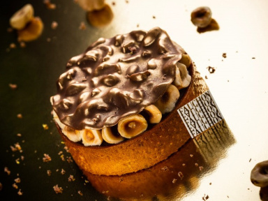 La recette de la tarte Gianduja Noisette de François Daubinet, chef pâtissier chez Fauchon