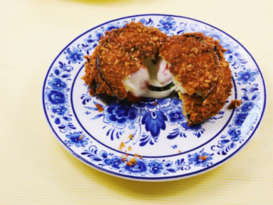 La recette des croquettes d’aubergine farcies à la provola des chefs de Big Mamma
