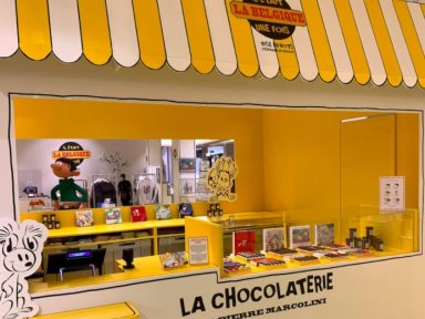 Un bar à chocolat by Pierre Marcolini au Bon Marché Rive Gauche