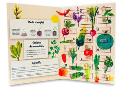 Un calendrier de l'Avent 2020 100% graines anciennes à planter
