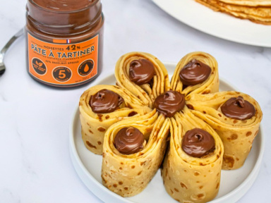 La recette de la fleur de crêpes de la Manufacture Cluizel pour la Chandeleur 2021