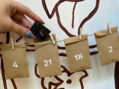 Le calendrier de l'Avent 2021 bio et écoresponsable de la chocolaterie Mon Jardin chocolaté