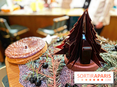 Bûche de Noel 2020 par Stephanie Le Quellec et Pierre Chirac au restaurant La Scène