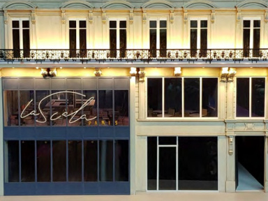 Maquette de la façade de La Scala 