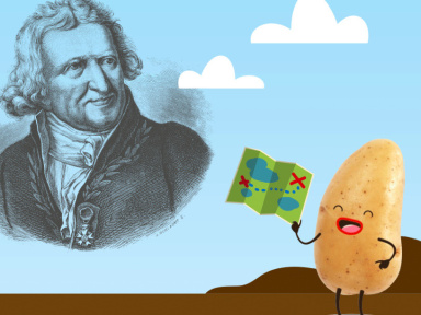 La pomme de terre s'expose dans le métro : à Parmentier bien sûr !