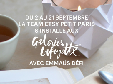 Team Petit Paris et Emmaüs Défi ouvrent un pop up store aux Galeries Lafayette Montparnasse