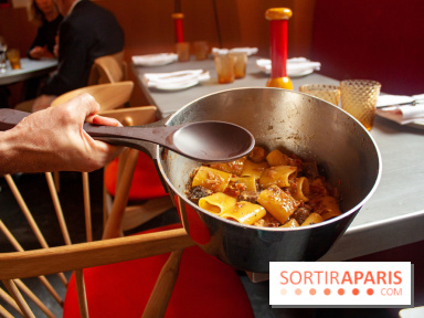 Cucina, Ducasse à la Maison de la Mutualité : paccheri à la joue de bœuf