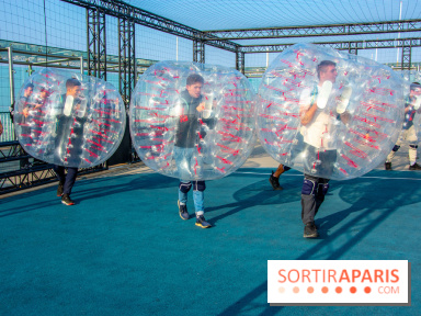 Animation de Bubble Foot sur la Tour Montparnasse