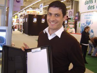 Une ardoise magique en démonstration à la Foire de Paris 2009