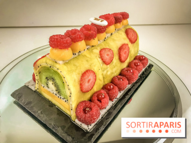 Bûche de Noël 100% fruits de la Ferme de Longchamp