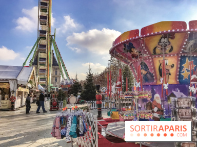 Le Marché de Noël des Tuileries à Paris, manèges