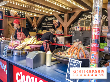 Le Marché de Noël des Tuileries à Paris, choucroute