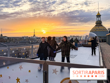 Noël 2025 au Printemps Haussmann : une patinoire gratuite au sommet du grand magasin - réservations