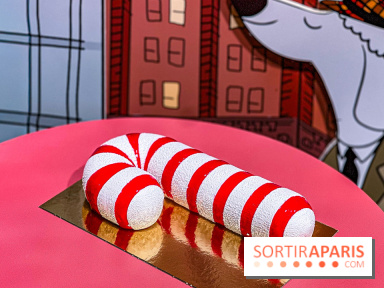 Candy Cake, la Bûche de Noël 2025 du Printemps Haussmann par Bryan Esposito, clin d'œil à New-York