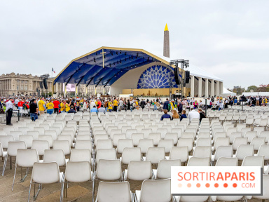 En images - Visite du Pape à Paris : la grande messe des Champs-Élysées à la place de la Concorde