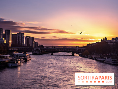Visuel Paris - coucher de soleil - Seine