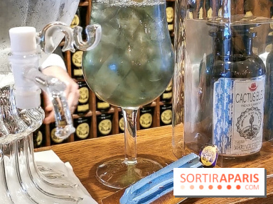 Thé glacé et éclair Cactus Bleu de Mariage Frères, les photos