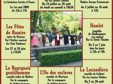 Théâtre de verdure, Jardin de Shakespeare, Jardin du Pré Catelan, Saison 2009, Paris, Spectacles