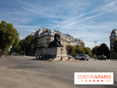 visuel statue Lion de Belfort Place Denfert Rochereau