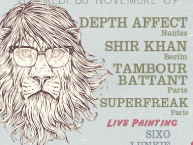 Souk Machines, Shir Khan, Depth Affect,Tambour Battant, Glazart, Soirée, Paris