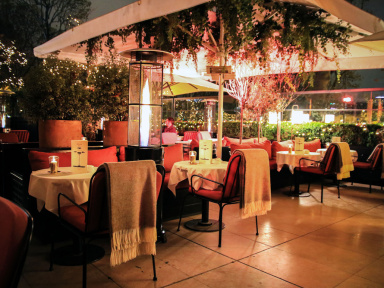 Terrasse hiver Monsieur Bleu