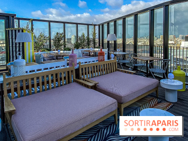 L’Hôtel Mama Shelter Paris West, terrasse