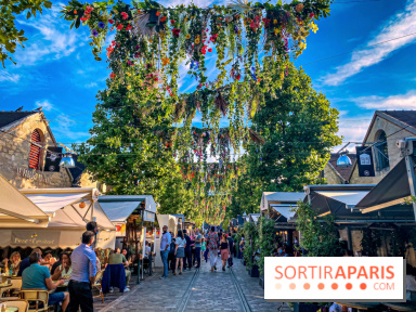 Le ciel de fleurs à Bercy Village