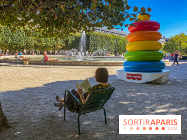 Photos : Jouets géants Fisher Price au Jardin du Palais Royal