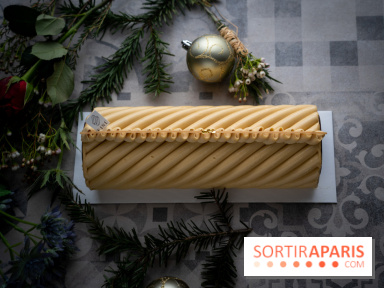 Bûche de Noël signature de Sébastien Serveau, Pâtisserie Fine Versailles