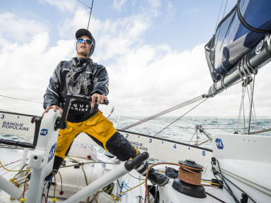 Clarisse Crémer, navigatrice de Banque Populaire X, les photos